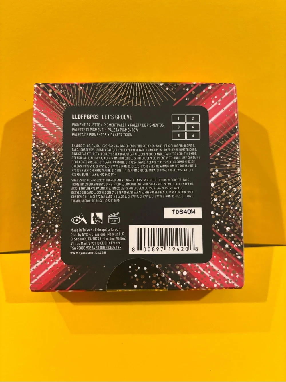 BNIB! Still Sealed! NYX Love Lust Disco Foil Play Palette in LET’S GROOVE